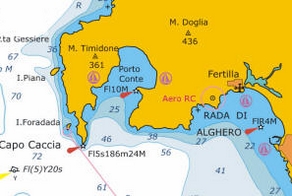 Alghero, zeilen in Sardinie